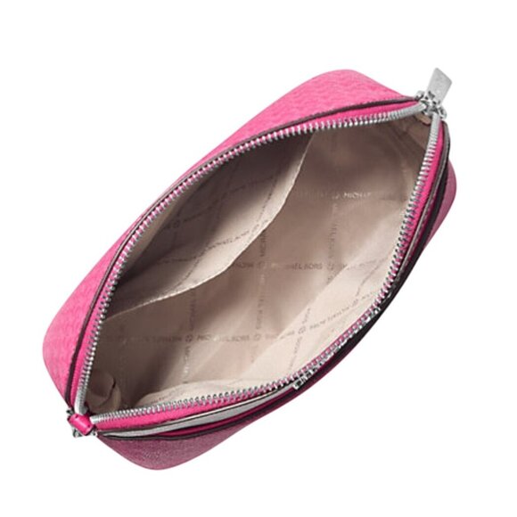 NEW  Michael Kors Jet Set Travel Medium X Cross Dome Crossbody Bag Pink White - Picture 6 of 6